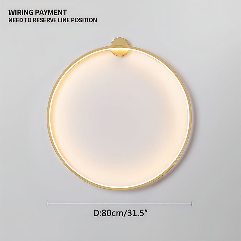 Round Ring LED Wall Lamp for Living Room - Orntli