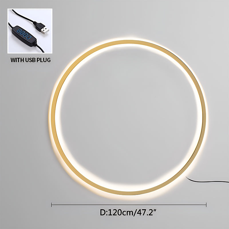 Round Ring LED Wall Lamp for Living Room - Orntli
