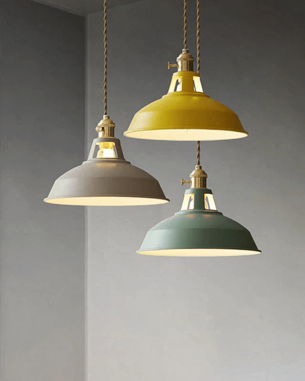 Aurinex Pendant Light With Brass Accents And Copper