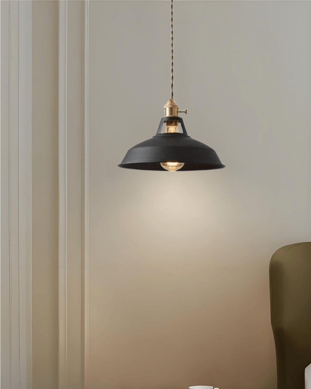 Aurinex Pendant Light With Brass Accents And Copper