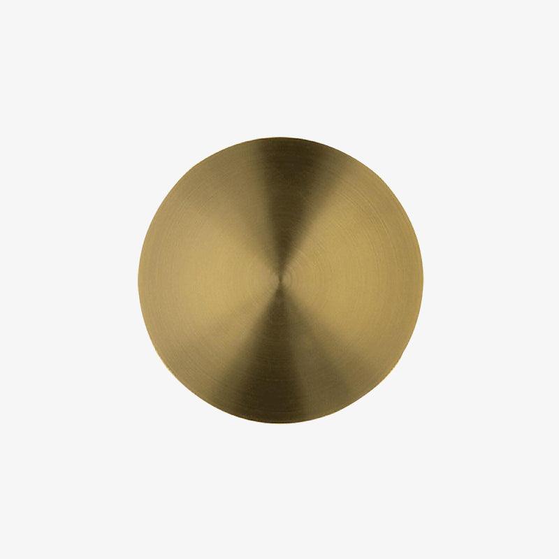 مصباح حائط Gossa — إضاءة هالة سفلية، أبيض ونحاسي