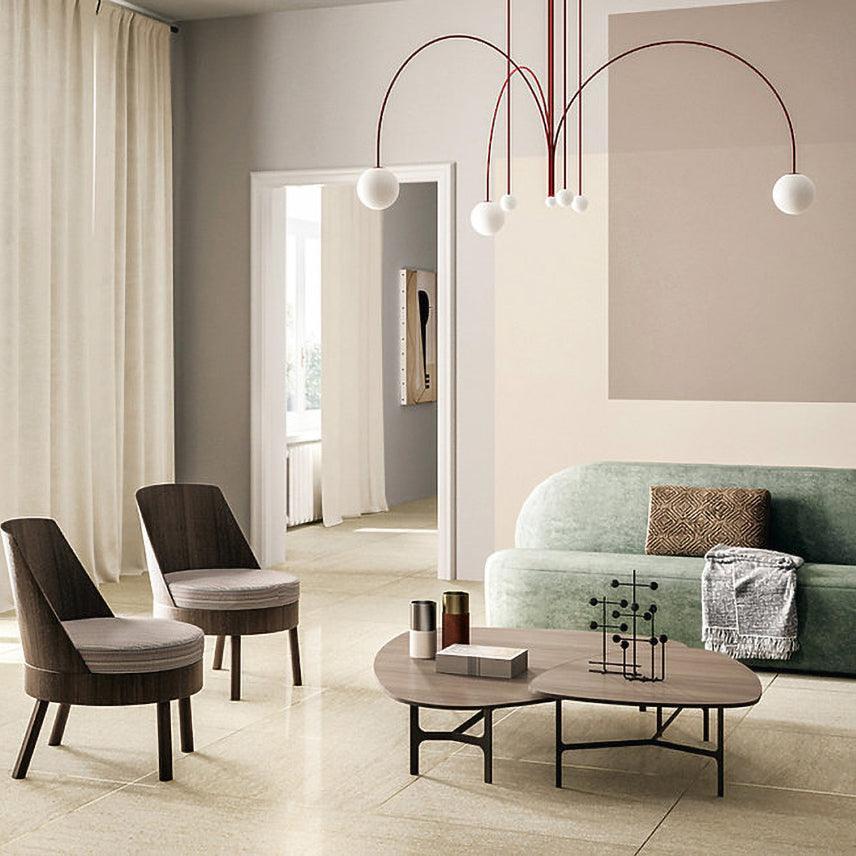 מנורת תלייה דרמטית גדולה ולורה לאכילה ומגורים