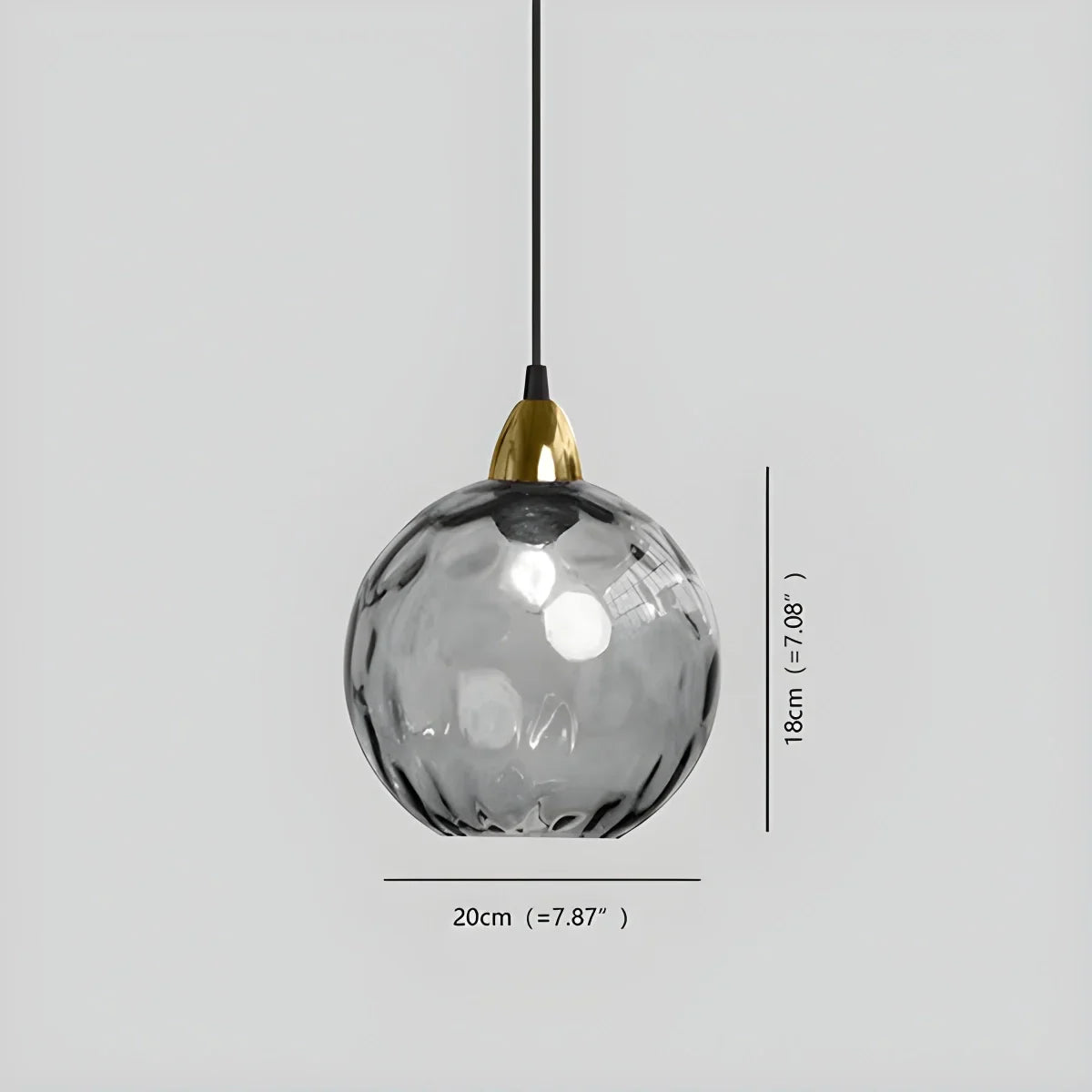 Lampu Gantung Bola Kaca Berwarna-warni untuk Ruang Tamu - Orntli