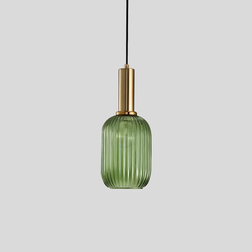 Nordic Vintage Glass Striped Pendeant Light - Orntli