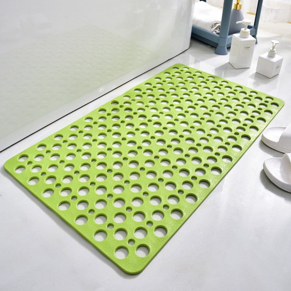 Anti-Slip Shower Mat With Suction Cups And Drainage