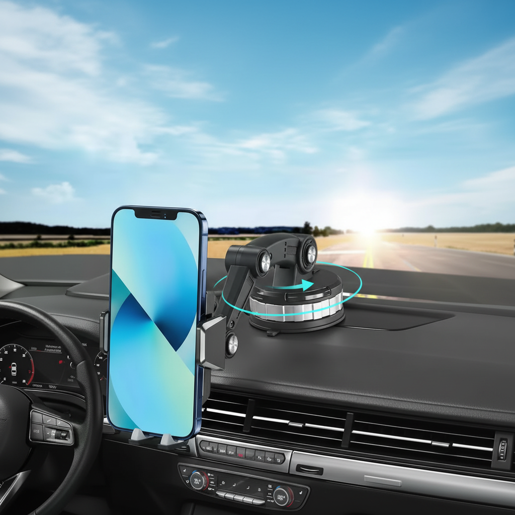 Universal Car Phone Mount Adjustable 360° Rotation
