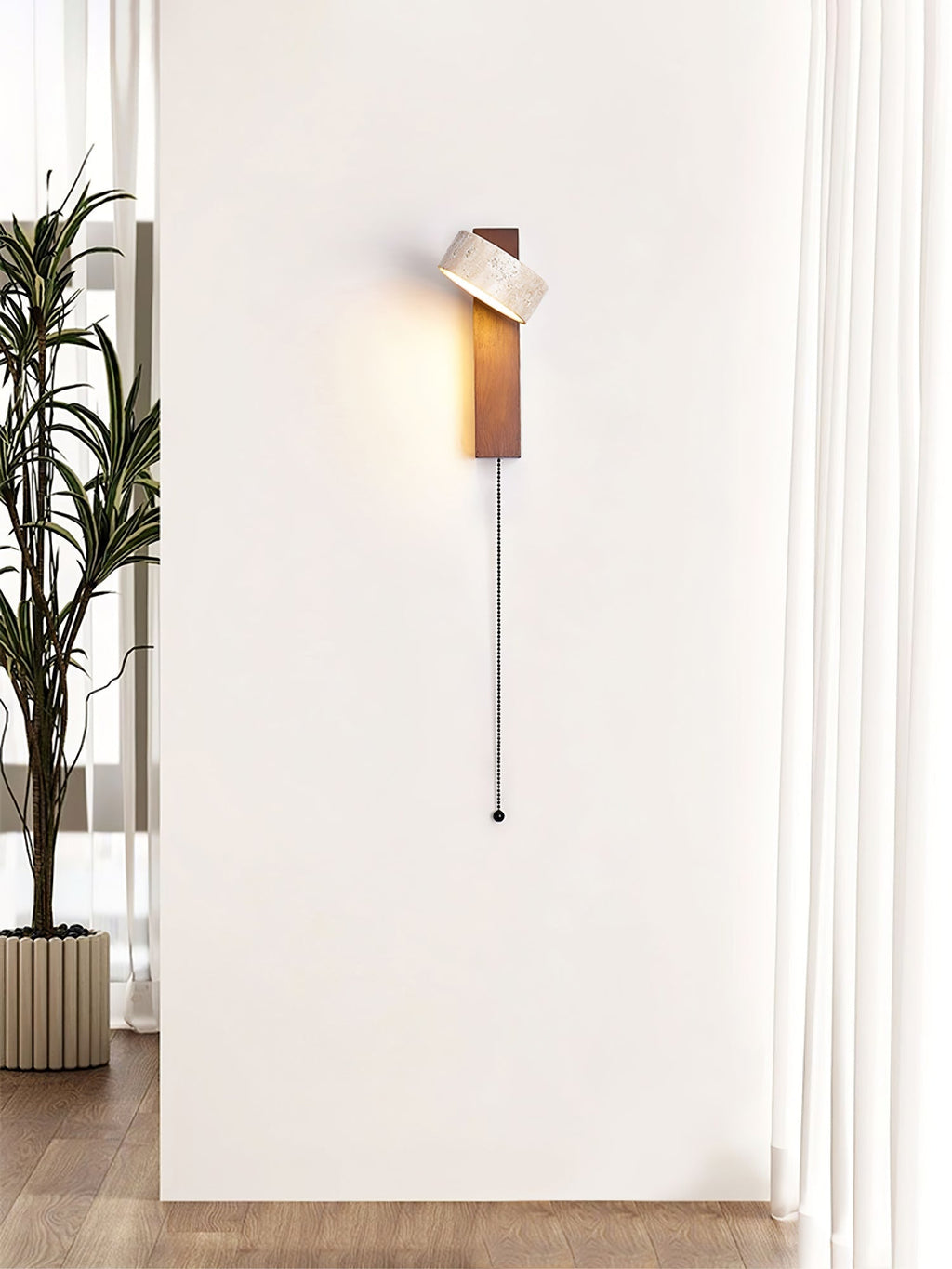 Moderní nástěnné svítidlo Grove Beam — minimalistický design, přímé světlo směřující dolů