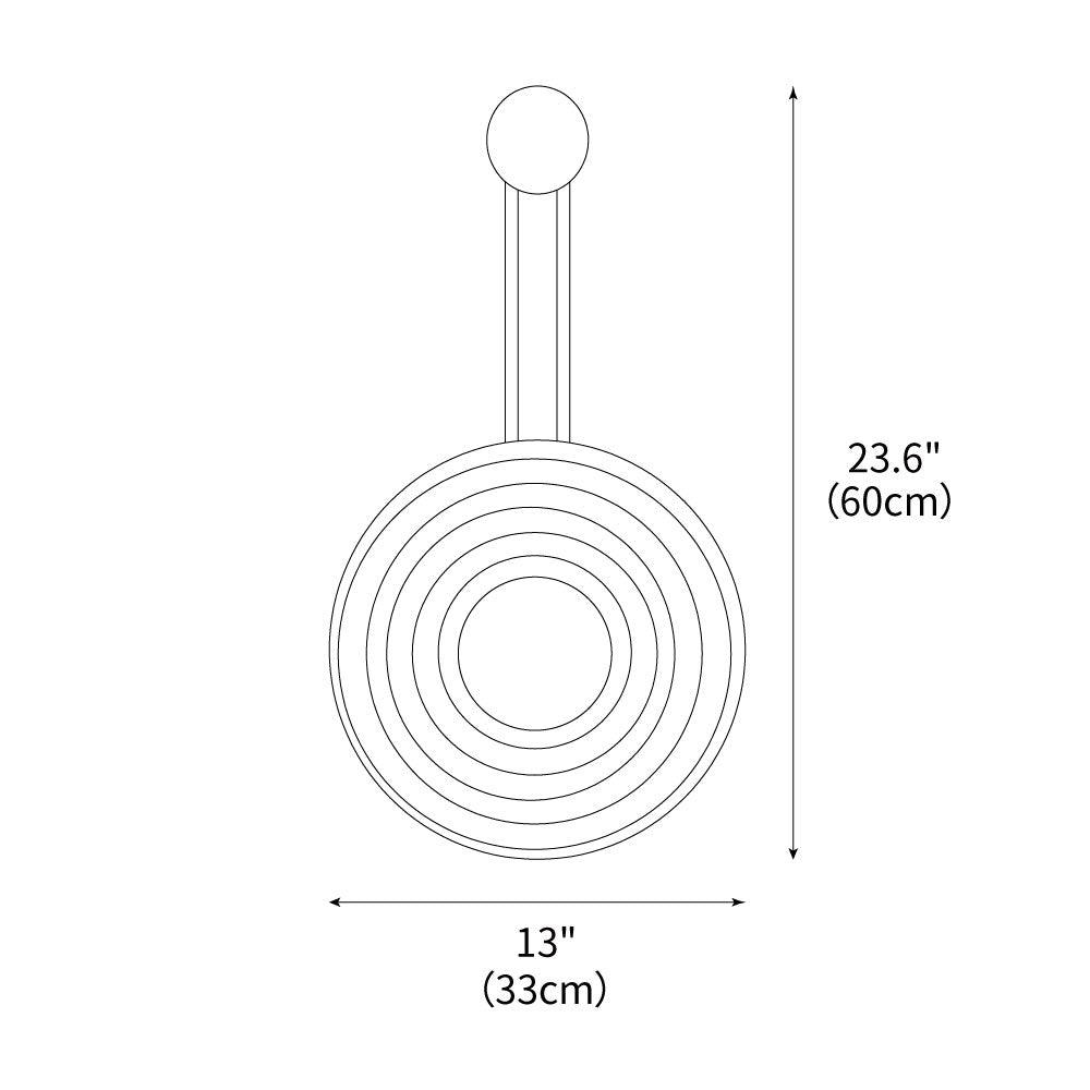 Żółta lampa ścienna z trawertynu Growth Ring — pojedyncze gniazdo G9 5W