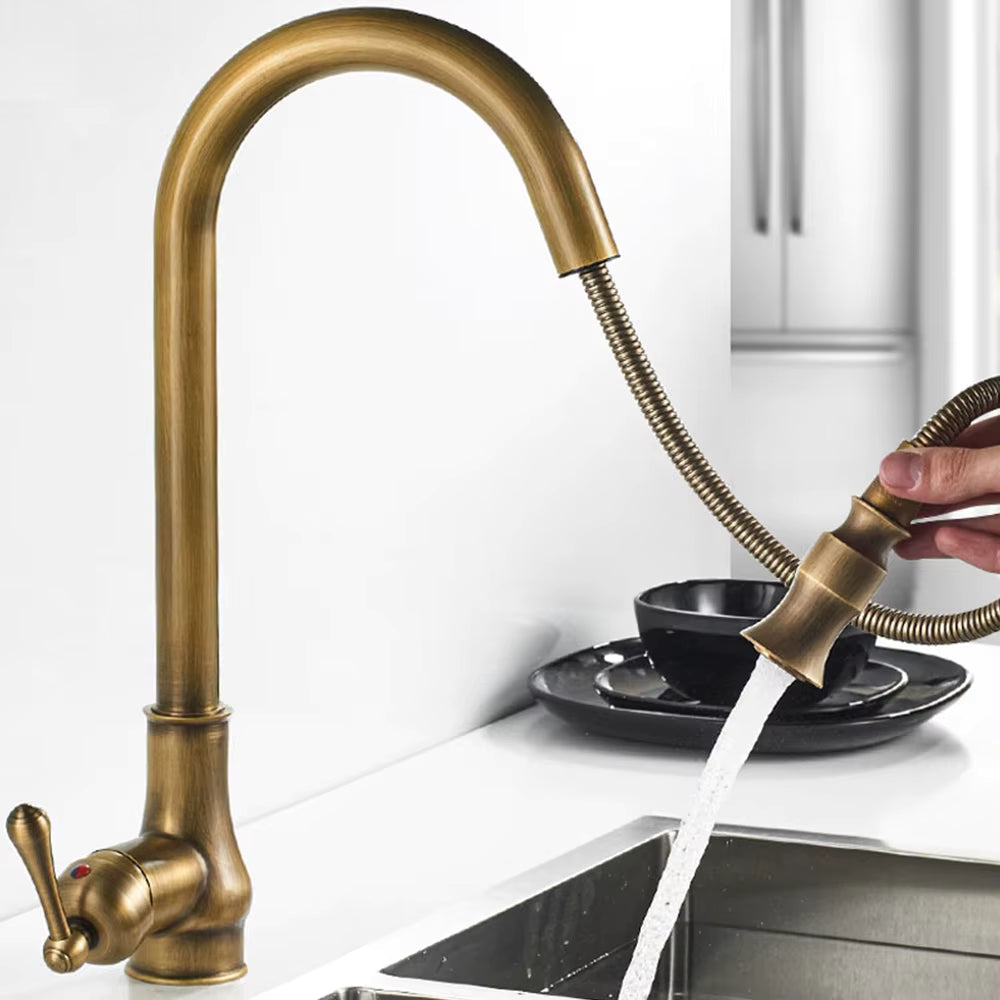 VintageTap – Antique brass kitchen faucet