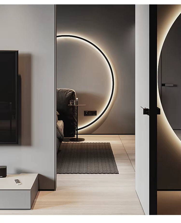 Lámpara de Pared Redonda Moderna y Minimalista para Iluminación Interior Elegante