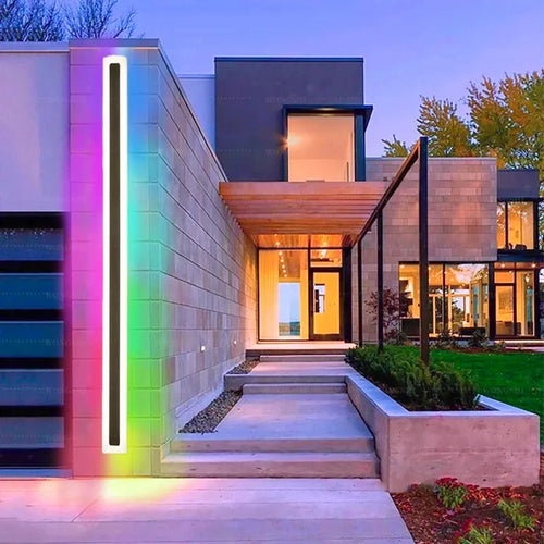 ضوء LED جداري مقاوم للماء للاستخدام الخارجي/الداخلي (RGB)