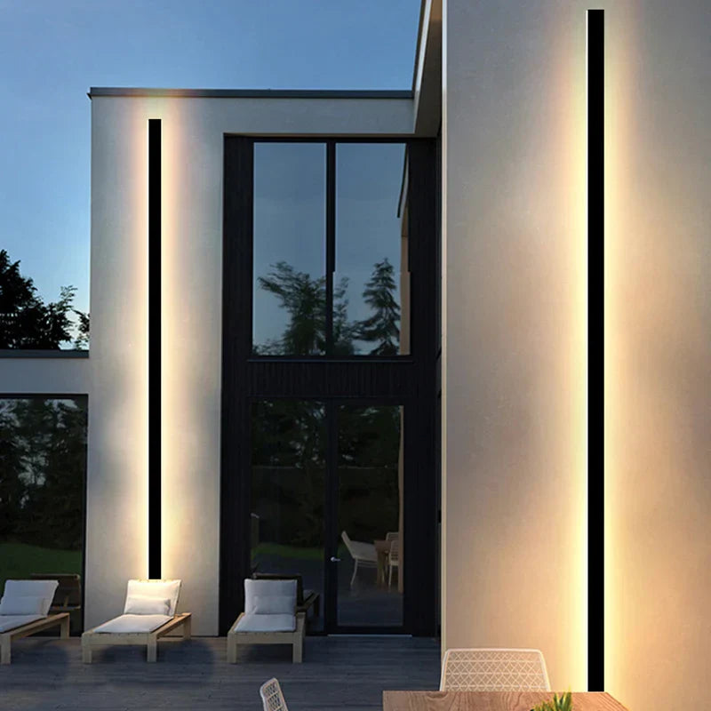 Applique murale extérieure LED moderne étanche IP65 pour villa, porche, jardin, patio, lampe murale, résistante à la pluie pour garage et usage extérieur