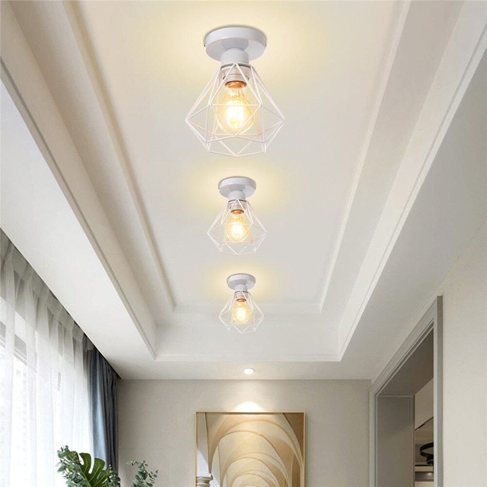 Marcelli | Vintage závěsná svítidla s kovovým rámem | Orntli