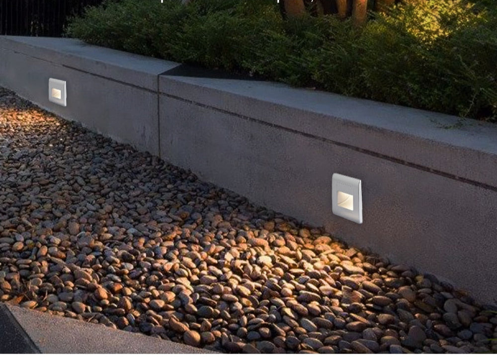 LuminaStride Recessed Stair Light With PIR Sensor Four Color Options