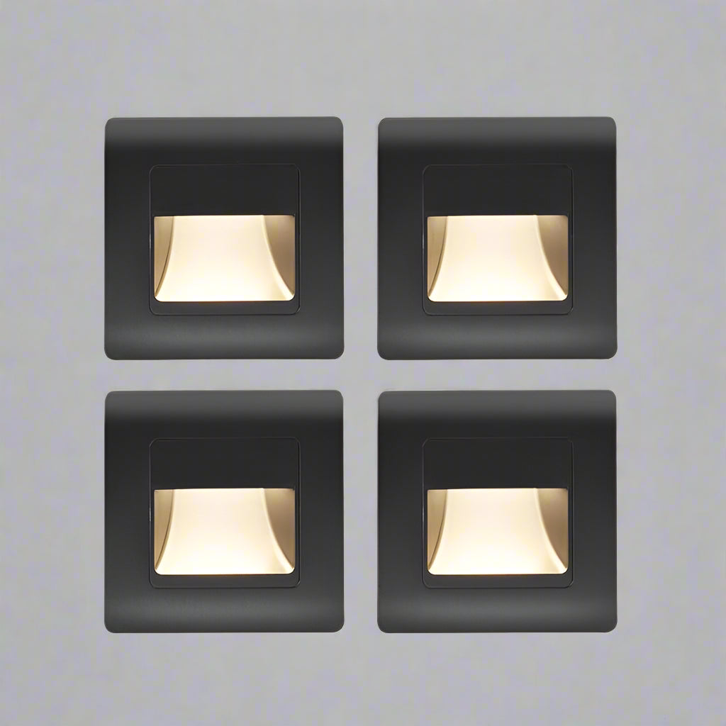 EB Brone - Led Stair Light 4 Colors PIR Sensor Recessed Footlight