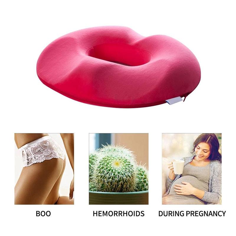 Almohada en forma de dona HaloCushion para alivio de hemorroides y dolor de coxis