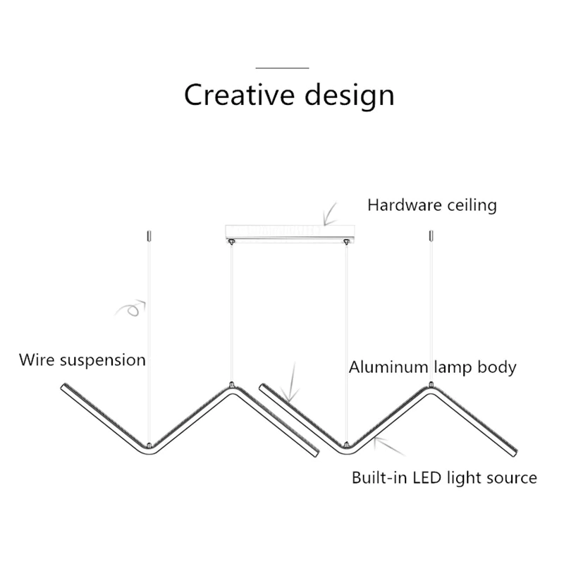 Lirana Candeeiro Suspenso em Forma de Onda | Orntli