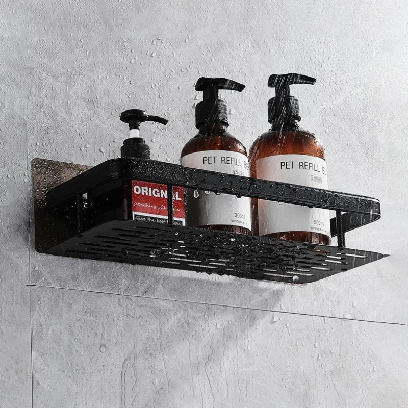Mensola Angolare per Bagno Senza Foratura: Soluzione di Stoccaggio per Doccia Elegante e Pratica