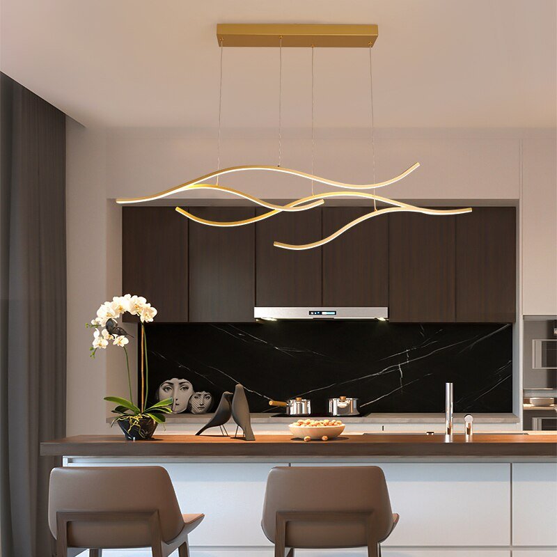 Abstrakter Kronleuchter mit kreativem modernem LED-Design