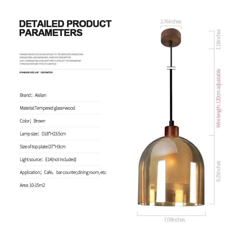 Ogrlica s privjeskom Charlie Glass