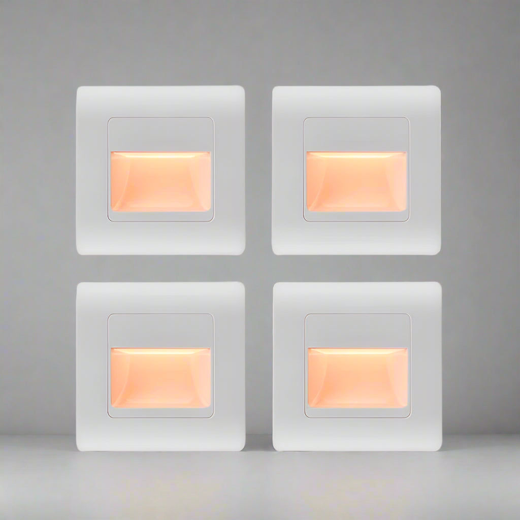 LuminaStride Recessed Stair Light With PIR Sensor Four Color Options