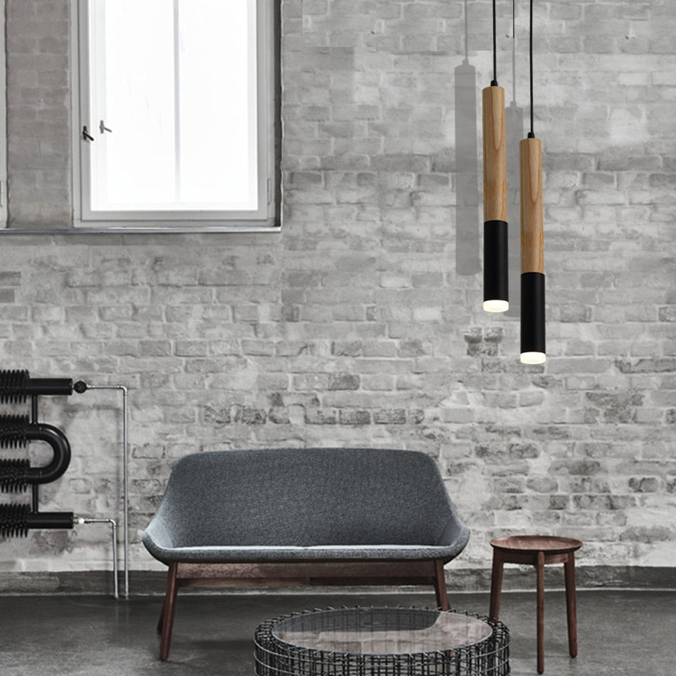 Wooden LED Hanging Pendant Light | Orntli