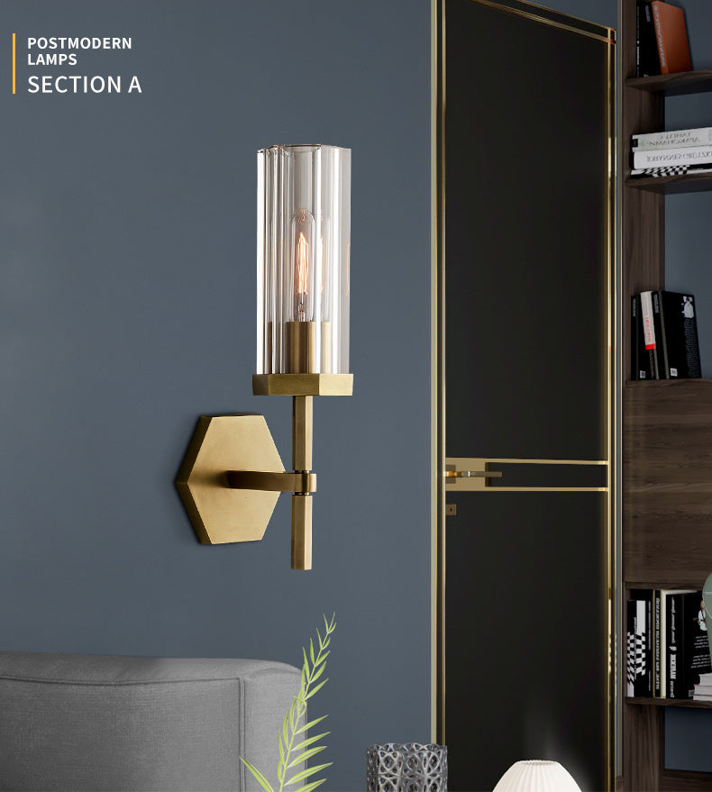 AI Lerb - Amerikansk lyx LED-vägglampett med kristallskärmar