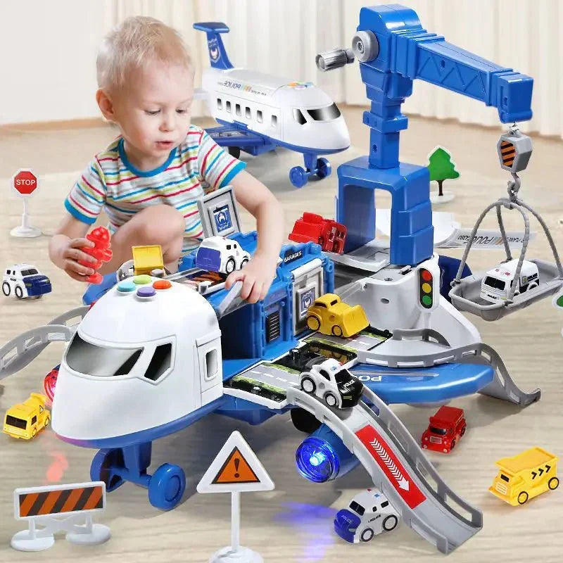 AeroTune Musical Deformation Stretching Airplane Toy For Kids With Lights And Music