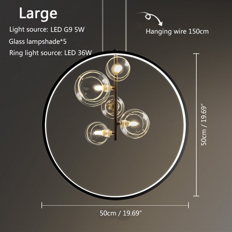Suspension anneau rond