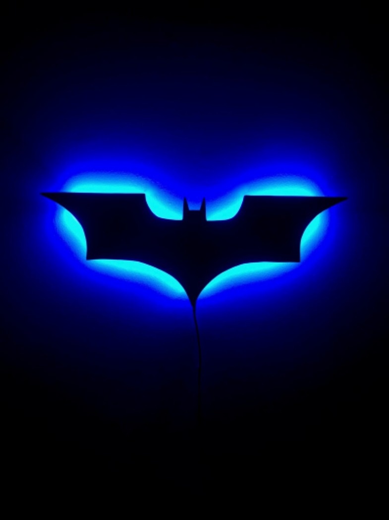 Atman Led Remote Batman LED Wall Light with Wireless Remote Control and Color Change ...