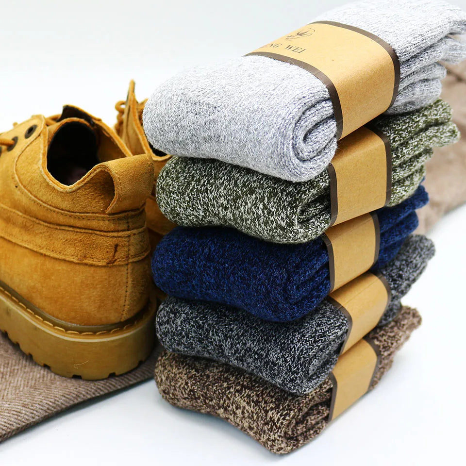 100% Gyapjú Merino Melegség Pro: Prémium Vastag Gyapjú Téli Zokni Férfiaknak