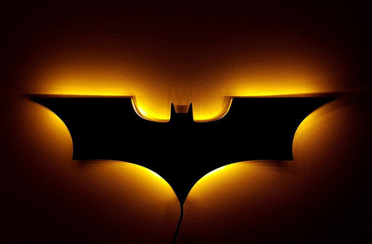 Batman LED fali lámpa vezeték nélküli távirányítóval és színváltóval