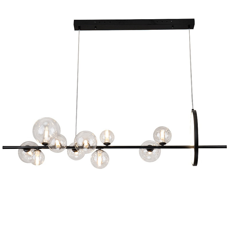 Lampadario a Bolle di Vetro