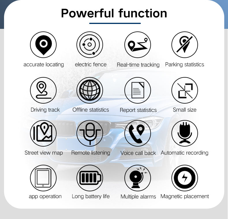 带强力磁性吸附的汽车和摩托车用全球定位追踪器