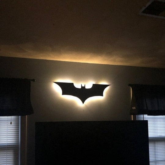 Atman Led Remote Batman LED Wall Light with Wireless Remote Control and Color Change ...