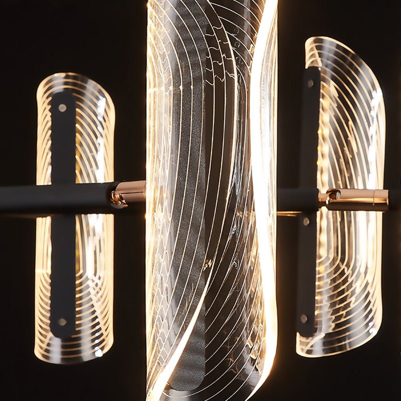 Lámpara colgante transformable de acrílico