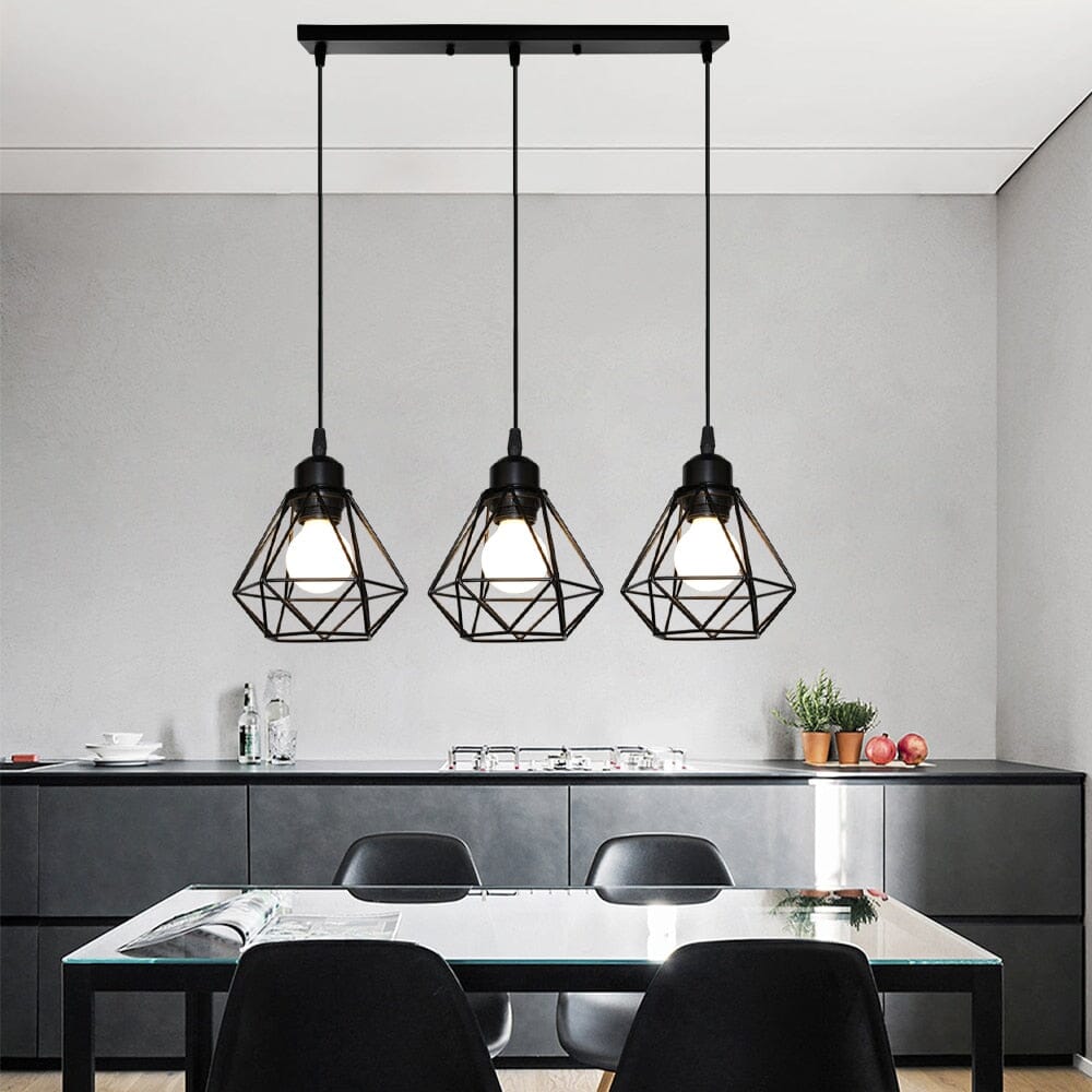 Marcelli | Vintage Iron Frame Pendant Lights | Orntli