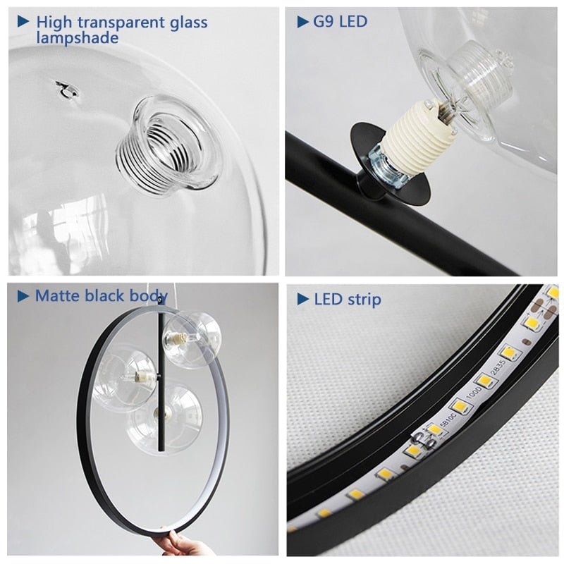 Suspension anneau rond