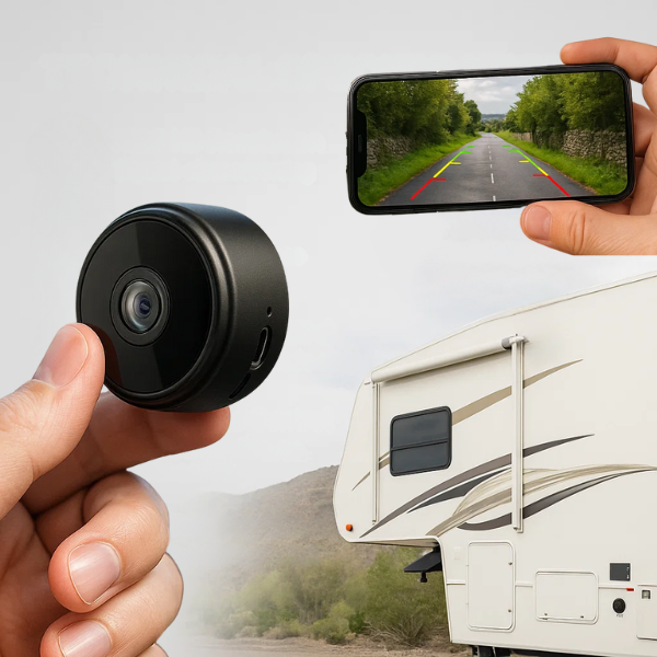 Câmara Traseira Sem Fios HD Para Autocaravanas, Reboques E Camionetas Com Visão Noturna À Prova De Água