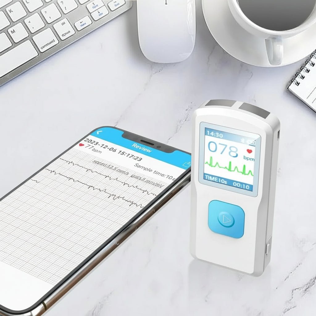 Monitor ECG Bluetooth NovaPulse per uso domestico con analisi tramite app