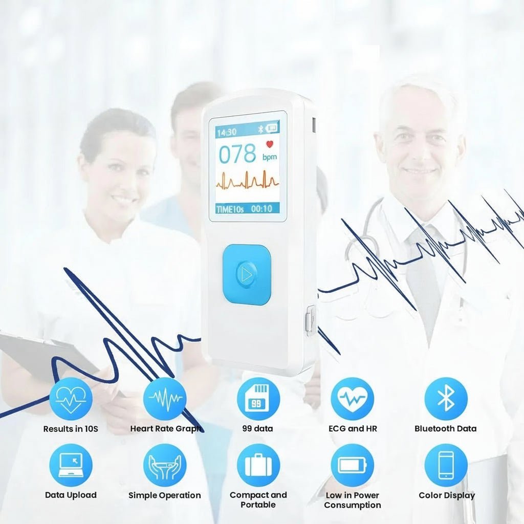 Monitor ECG Bluetooth NovaPulse per uso domestico con analisi tramite app