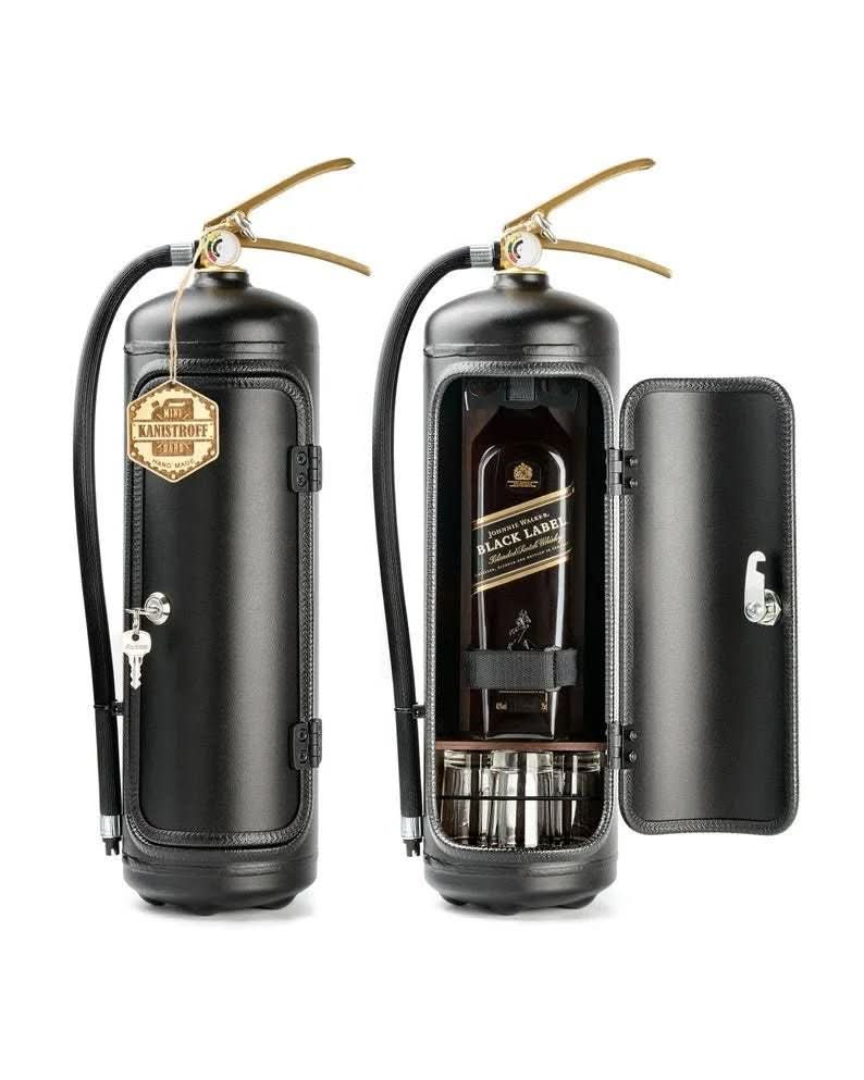 Covert Bar Vault Minibar Hidden In A Repurposed Fire Extinguisher For Stylish Home
