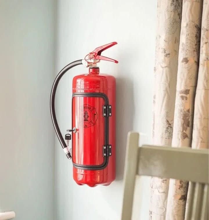 Covert Bar Vault Minibar Hidden In A Repurposed Fire Extinguisher For Stylish Home