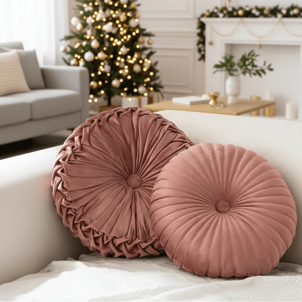 Almohada decorativa mullida de Nesthaven para salas acogedoras, con suave comodidad afelpada