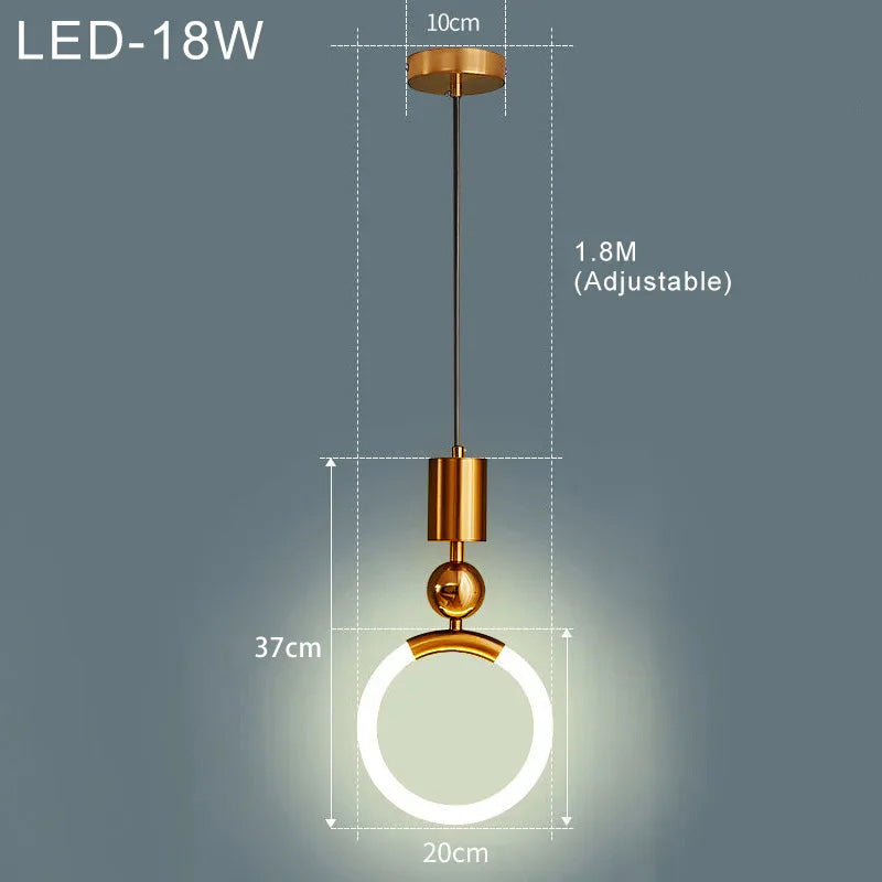 Elegantní – severská závěsná lampa s jednoduchým designem