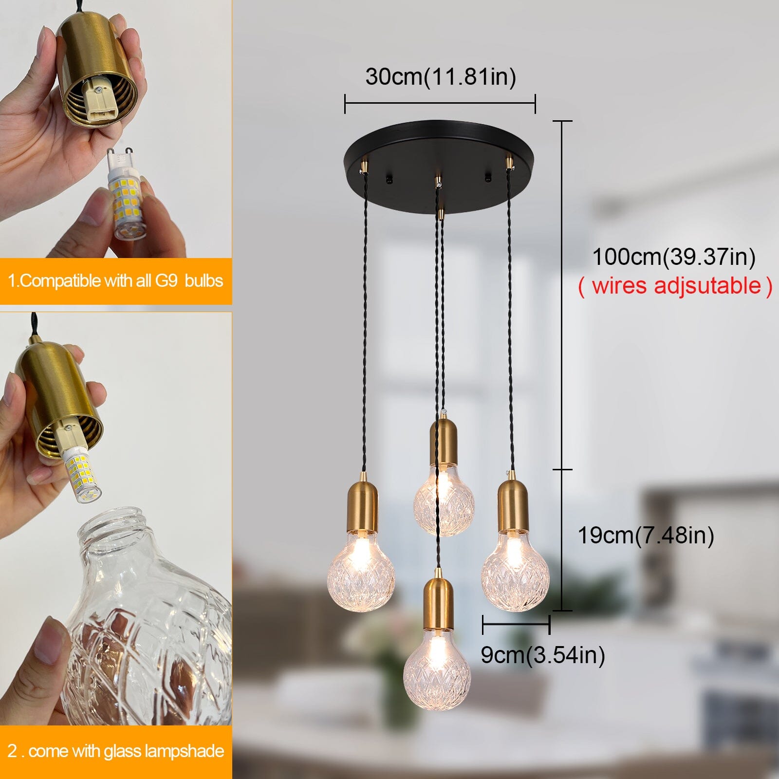 Chester viseća svjetiljka