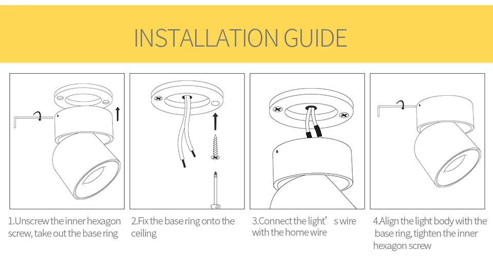 كشافات سطحية عصرية للديكورات الداخلية المعاصرة