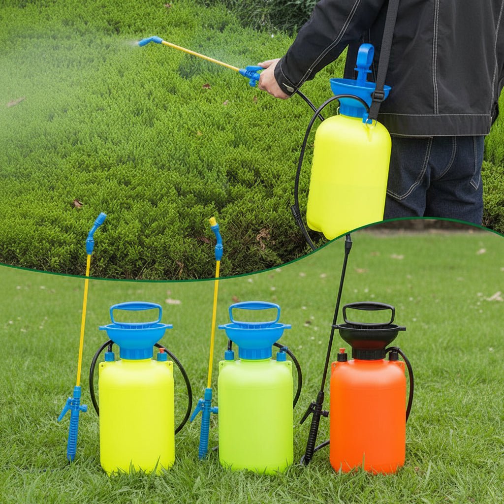 AeroFlow 5L vysokotlaký zahradní postřikovač se dvěma režimy postřiku pro zahrádkáře