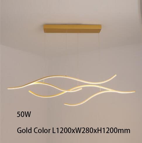 Abstrakter Kronleuchter mit kreativem modernem LED-Design