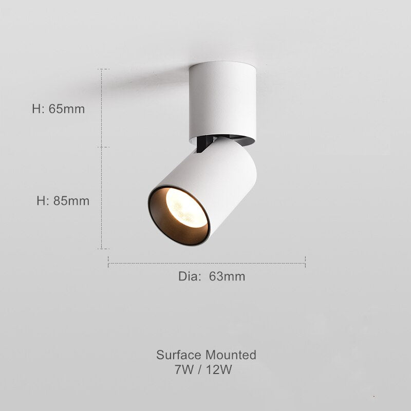 Calora Round Adjustable Surface-Mount Downlight | Orntli